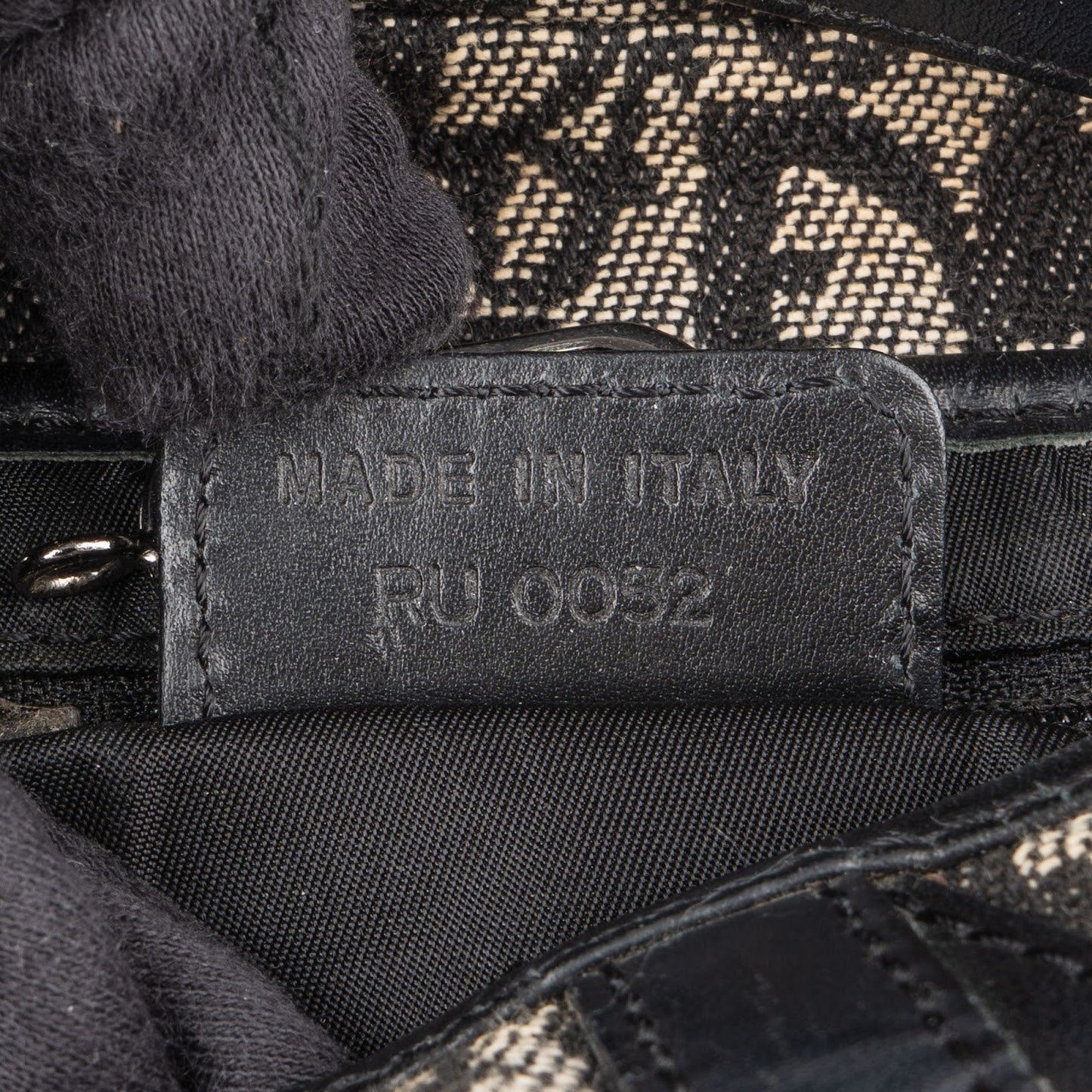 Christian Dior Oblique Jacquard Saddle Shoulder Bag