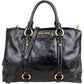 Miu Miu Vitello Lux Leather City Handbag