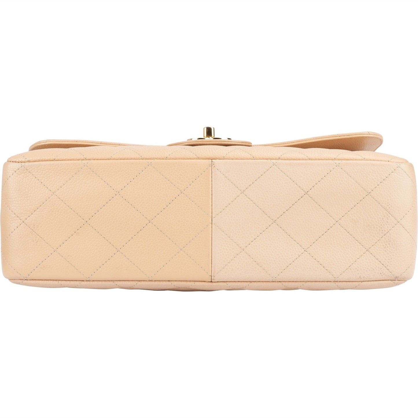 Chanel Caviar Leather Jumbo Double Flap Shoulder Crossbody Bag