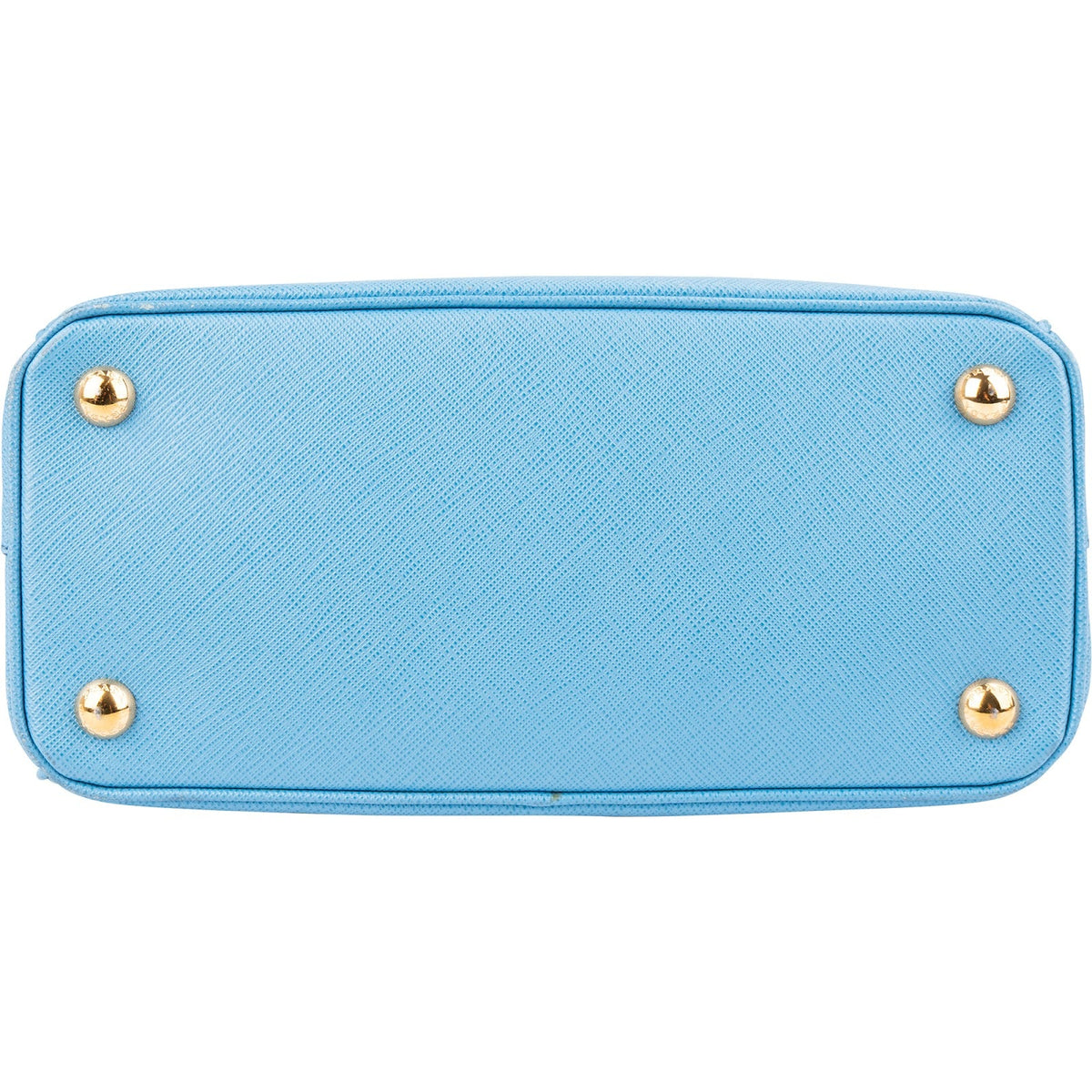Prada Light Blue Saffiano Leather Galleria Small Handbag