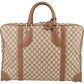 Gucci Monogram GG Supreme Canvas Vintage Zip Around Briefcase 55 Travel Bag