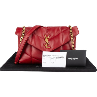 Saint Laurent Quilted Leather Small Loulou Crossbody Bag