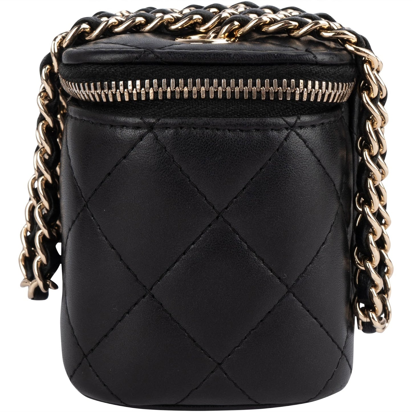 Chanel Quilted Lambskin Mini Vanity Chain Crossbody Bag