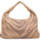 Bottega Ventea Intrecciato Leather Zebra Print Belly Shoulder Bag