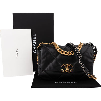 Chanel 19 Quilted Lambskin Single Flap Crossbody Bag