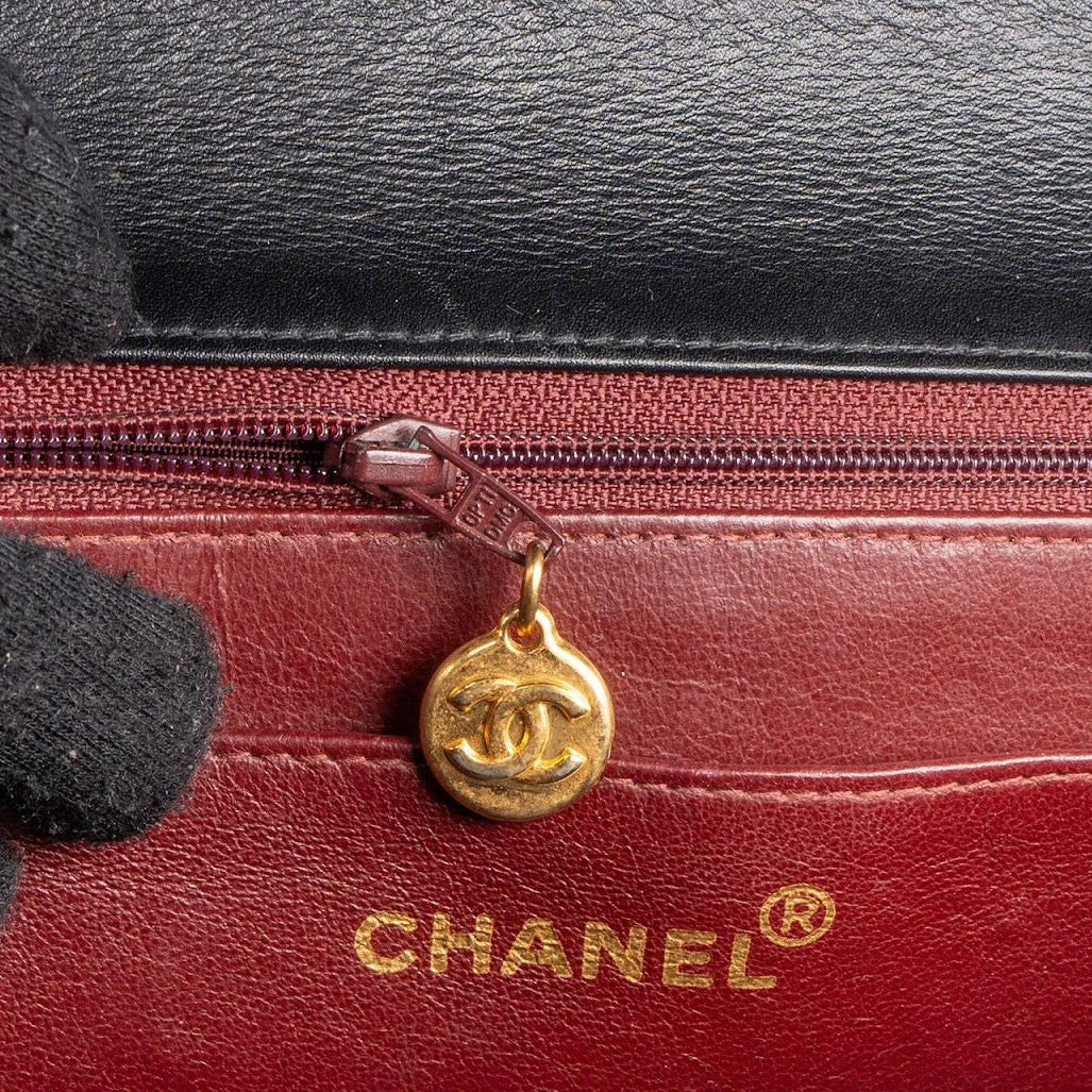Chanel Quilted Lambskin 24K Gold Maxi Single Flap Crossbody Bag