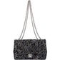 Chanel Sequin CC Jumbo Double Flap aus Tweed – Ansicht 10