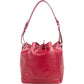 Louis Vuitton Red Epi Leather NM Sac Noé Petit Shoulder Bag