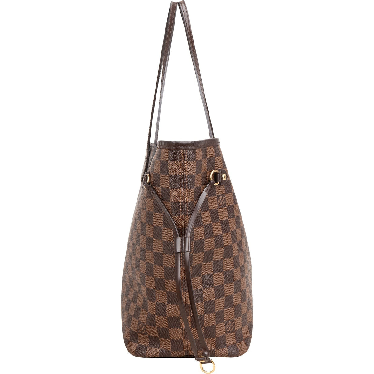 Louis Vuitton Monogram Damier Ebene Neverfull MM Shoulder Bag