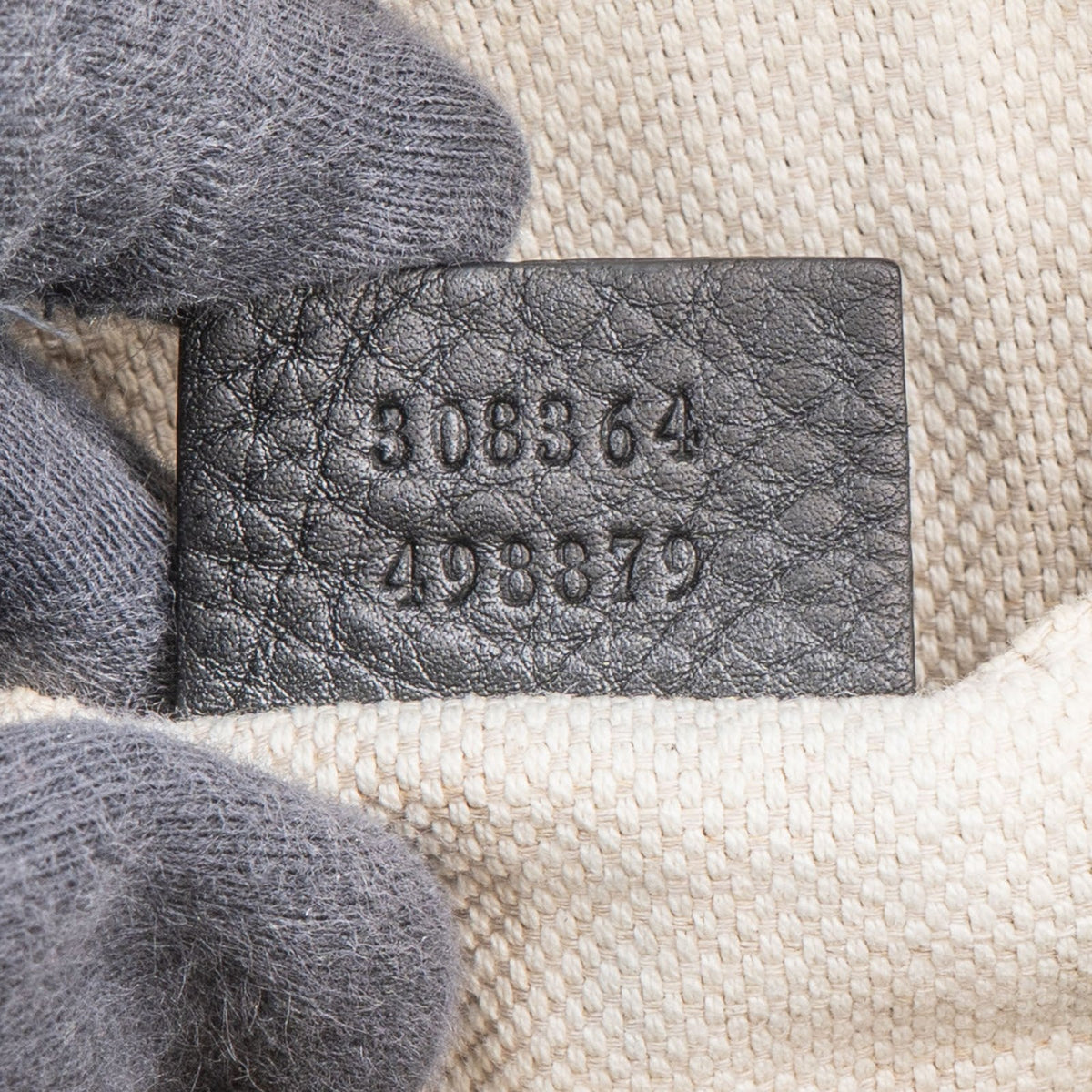 Gucci Pebbled Leather GG Soho Disco Camera Crossbody Bag