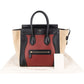 Celine Luggage aus zweifarbigem Wildleder und Leder – Ansicht 2