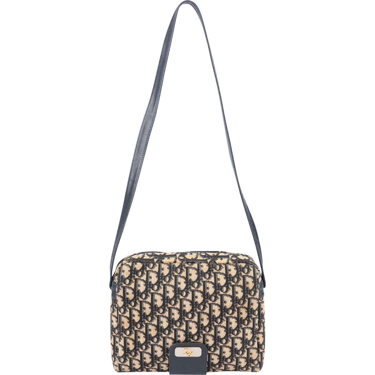 Christian Dior Trotter Monogram Canvas Upside Down Shoulder Bag