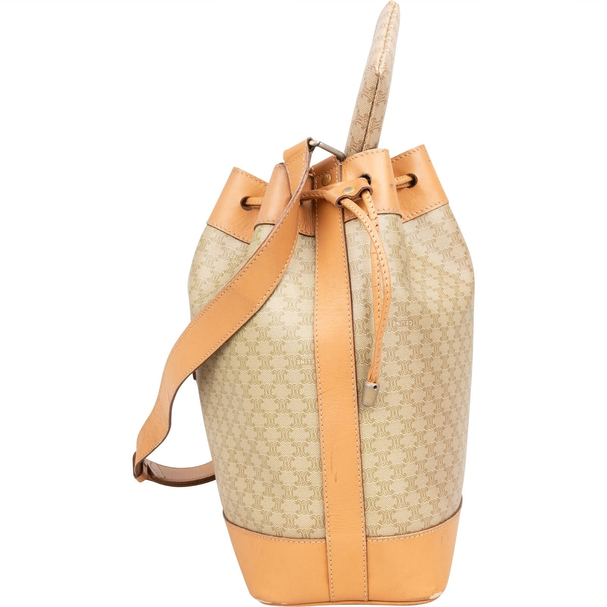 Celine Macadam Monogram Bucket Shoulder Bag