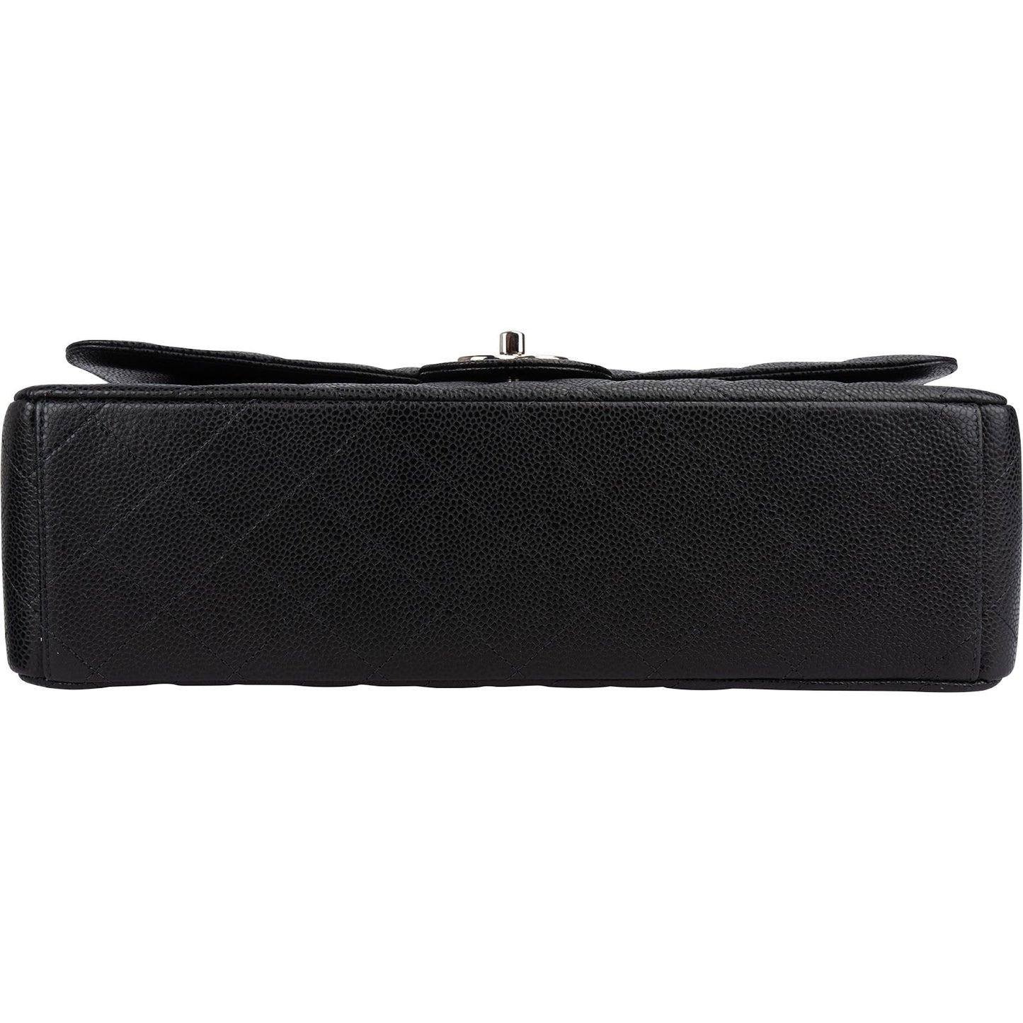 Chanel Quilted Caviar Leather Maxi Double Flap Crossbody Bag