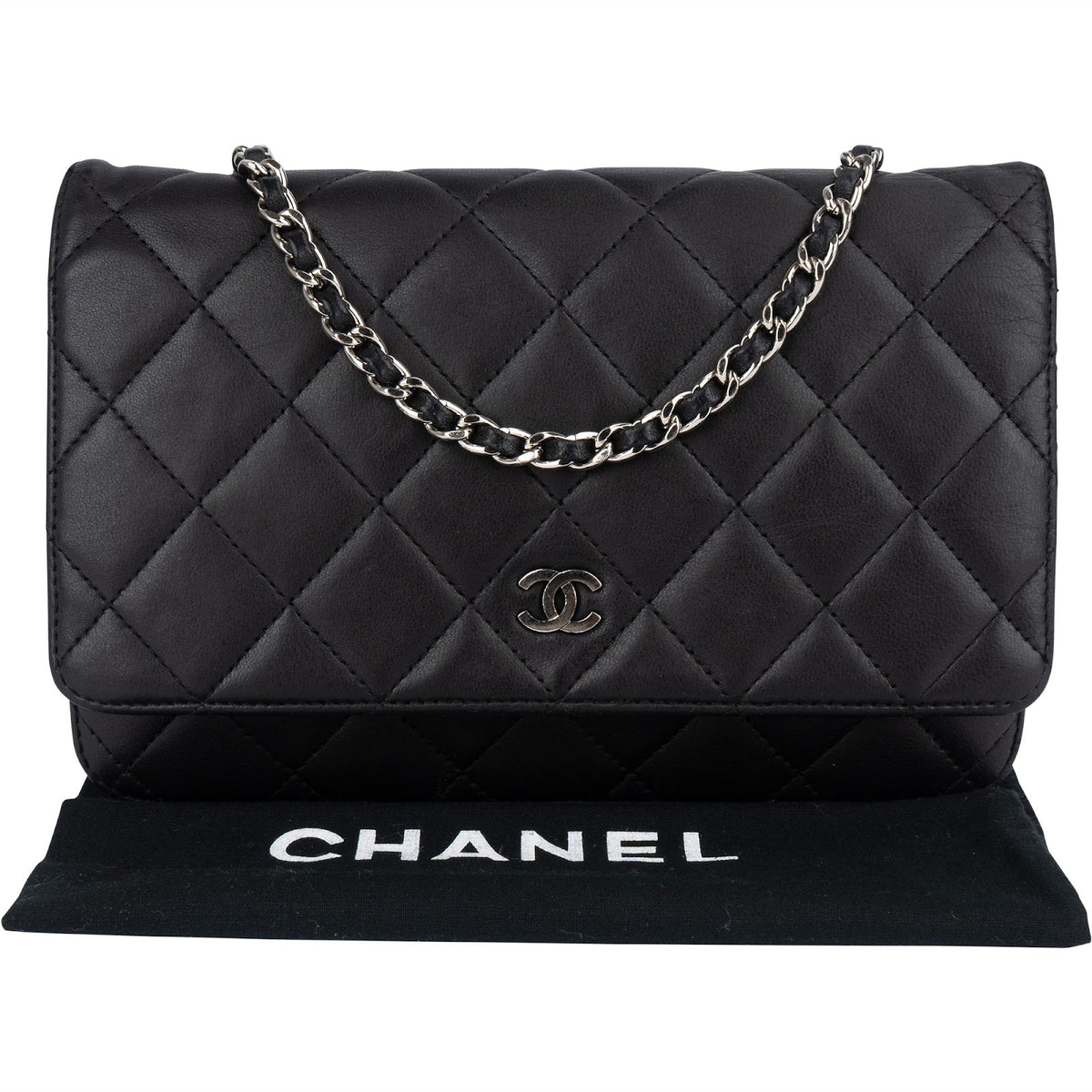 Chanel Quilted Lambskin Wallet On Chain Crossbody Bag