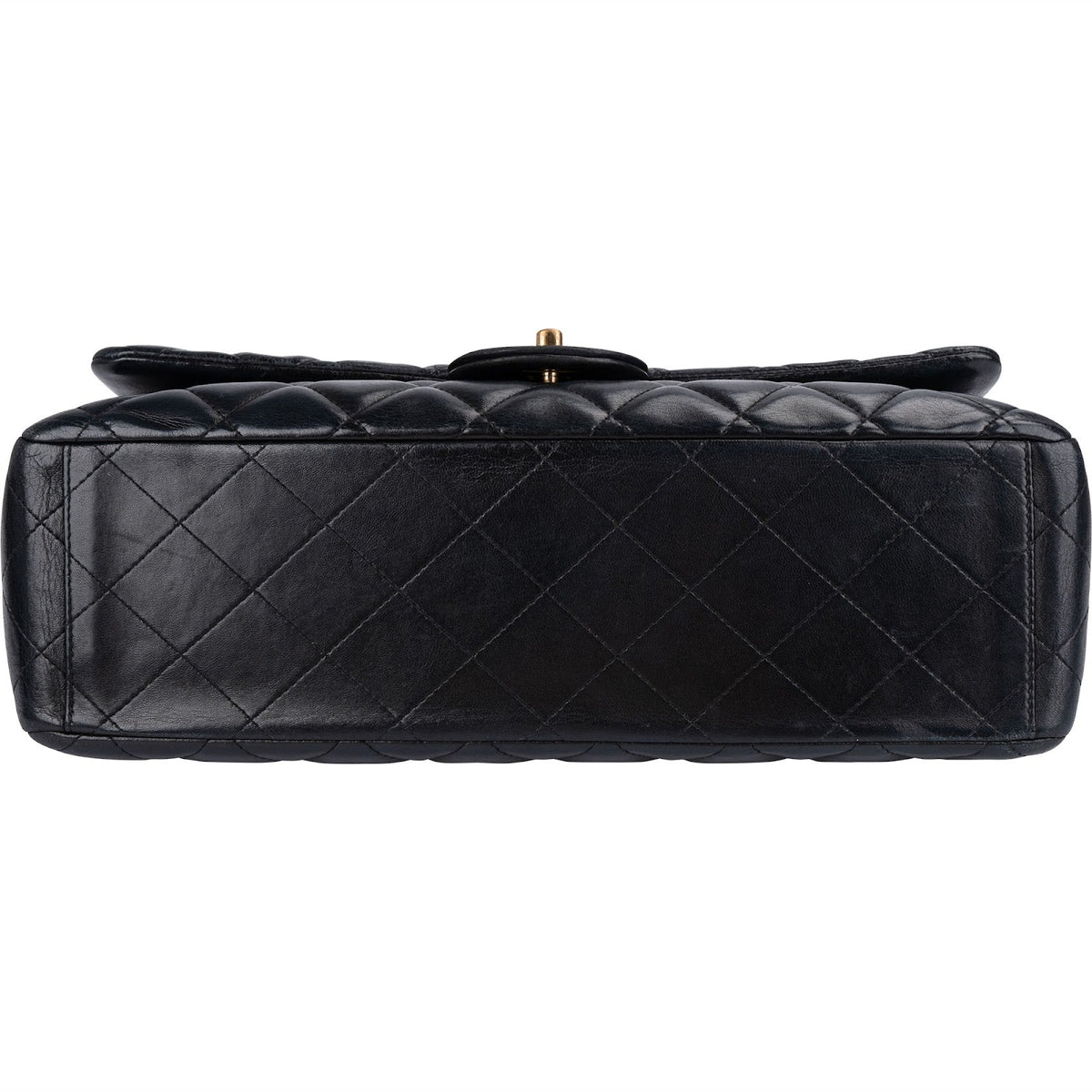 Chanel Quilted Lambskin Jumbo Double Flap Crossbody Bag