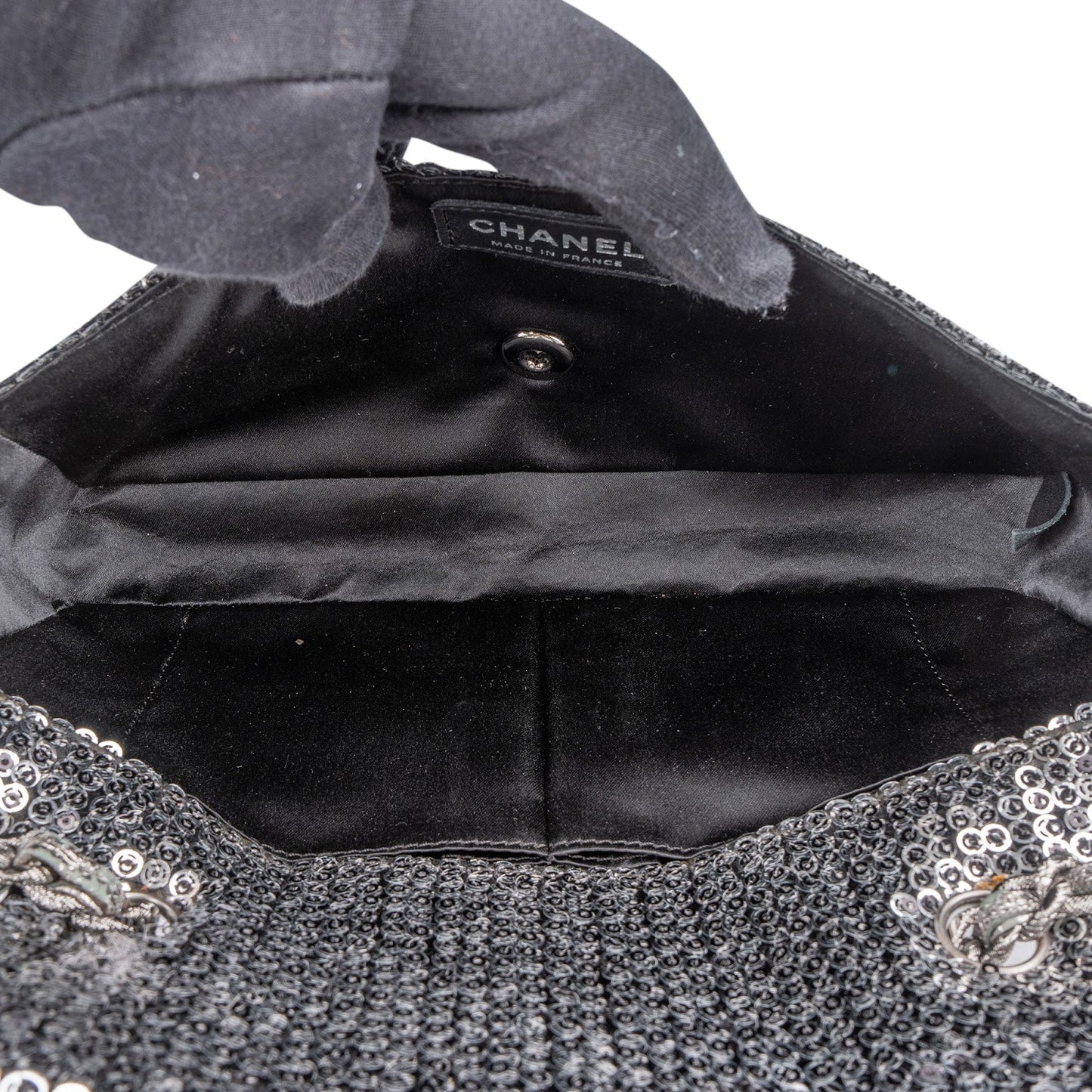 Chanel Sequin Single Flap Crossbody Bag