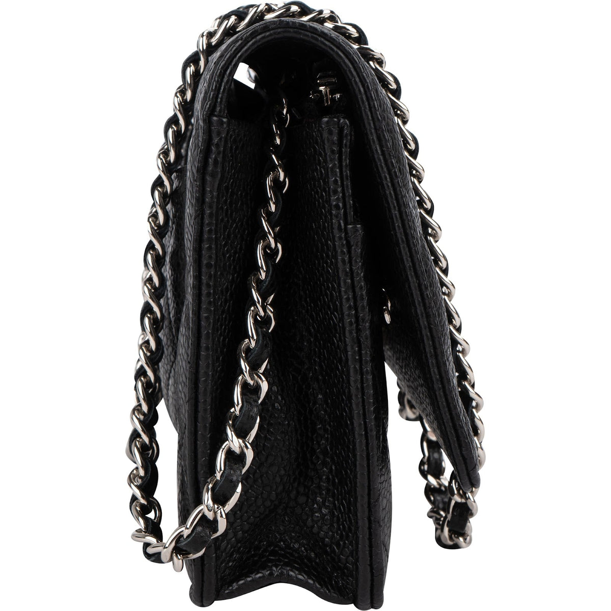 Chanel Quilted Caviar Leather Wallet on Chain Crossbody Bag