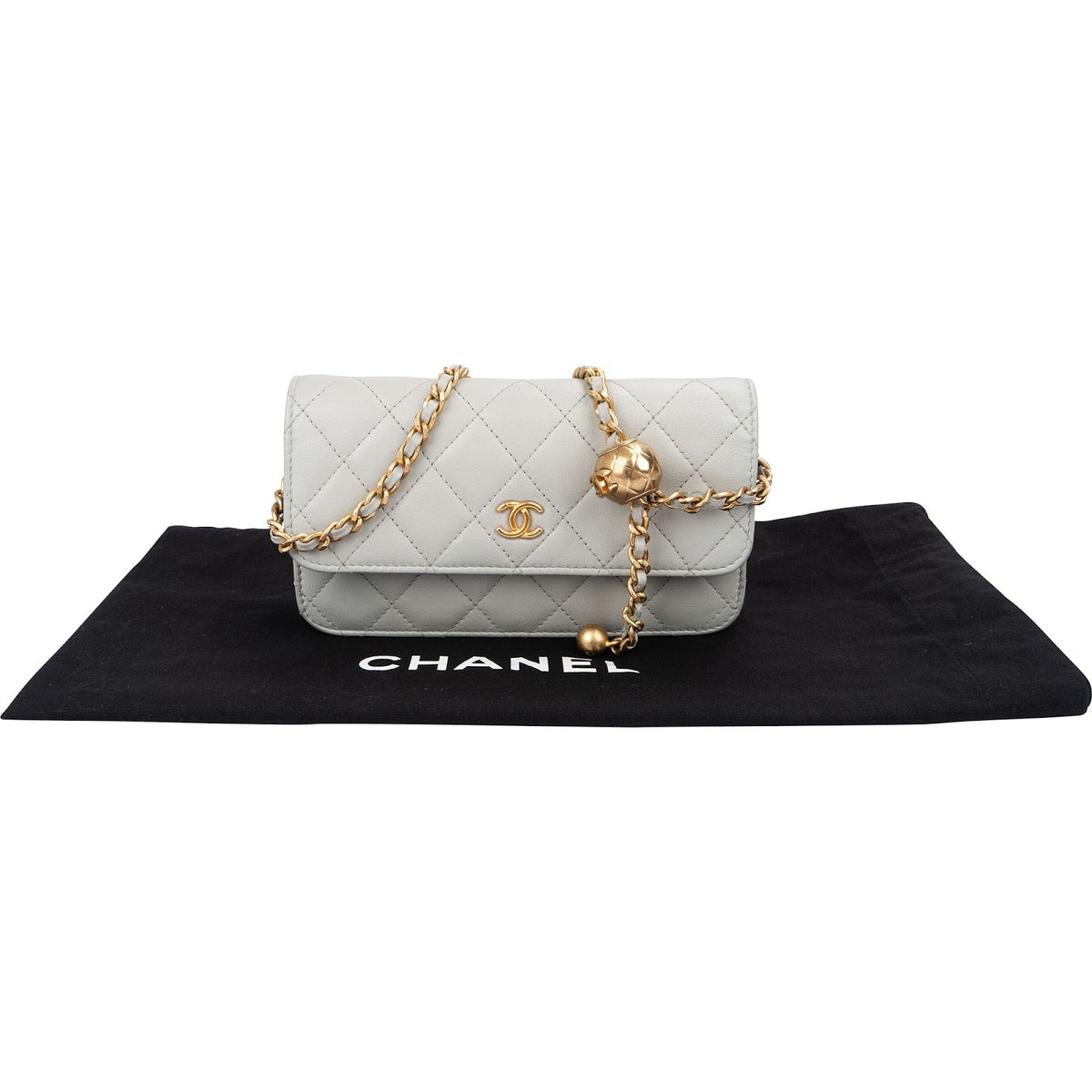 Chanel Quilted Lambskin Mini Adjustable Wallet On Chain Crossbody Bag
