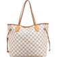 Louis Vuitton Monogram Damier Azur Neverfull MM Shoulder Bag