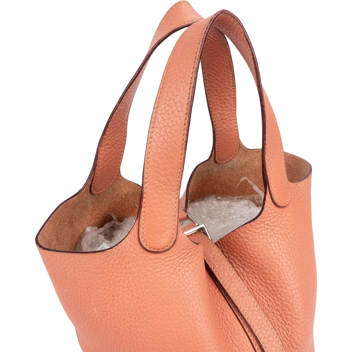 Hermès Crevette Rose Taurillon Clemence Picotin Lock 18 (PM) Handbag
