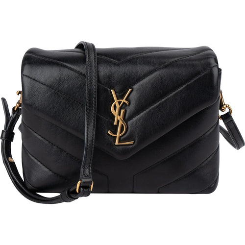 Saint Laurent Quilted Leather Loulou Toy Crossbody Bag
