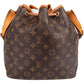 Louis Vuitton Monogram Canvas Sac Noé Petit Shoulder Bag