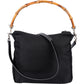 Gucci Nylon Bamboo Handle Shoulder Bag