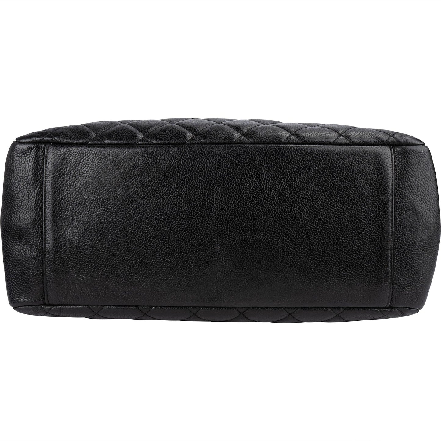 Chanel Quilted Caviar Leather Grand Shopping Tote Shoulder Bag