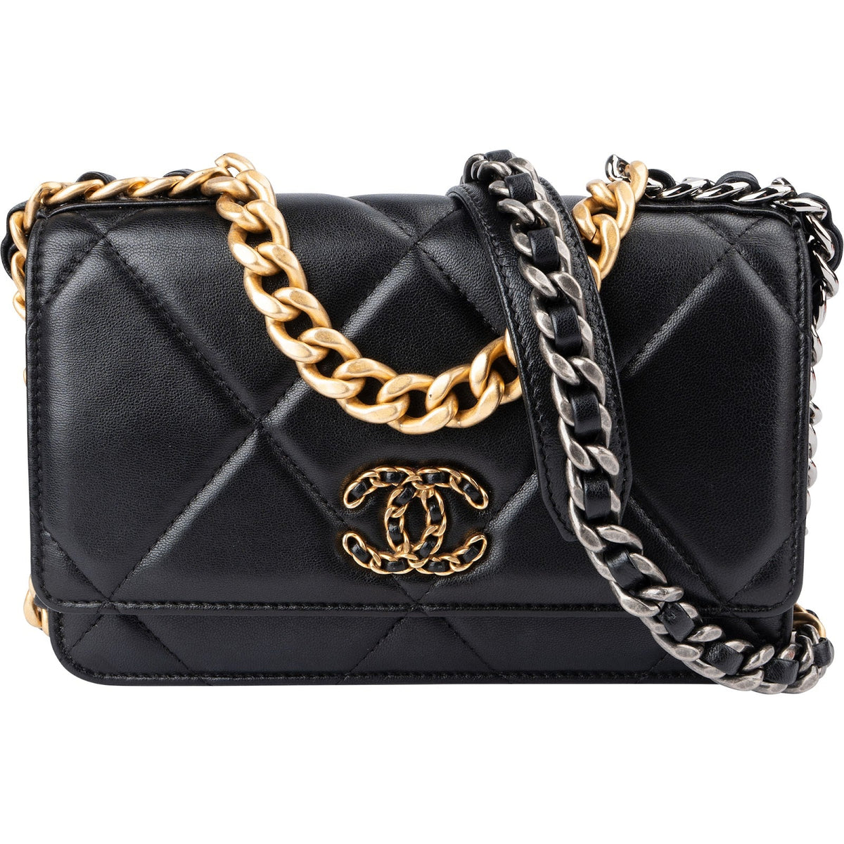 Chanel 19 Quilted Lambskin Wallet On Chain Crossbody bag