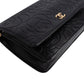 Chanel Embossed Leather Camellia Wallet On Chain Crossbody Bag