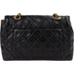 Chanel Quilted Lambskin 24K Gold Single Flap Crossbody Bag