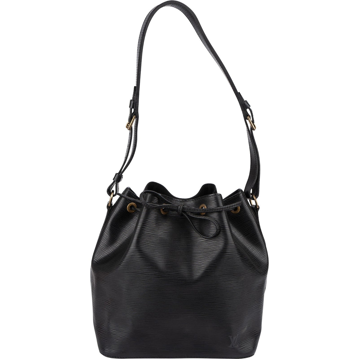 Louis Vuitton Noir Epi Leather Sac Noé Petit Shoulder Bag