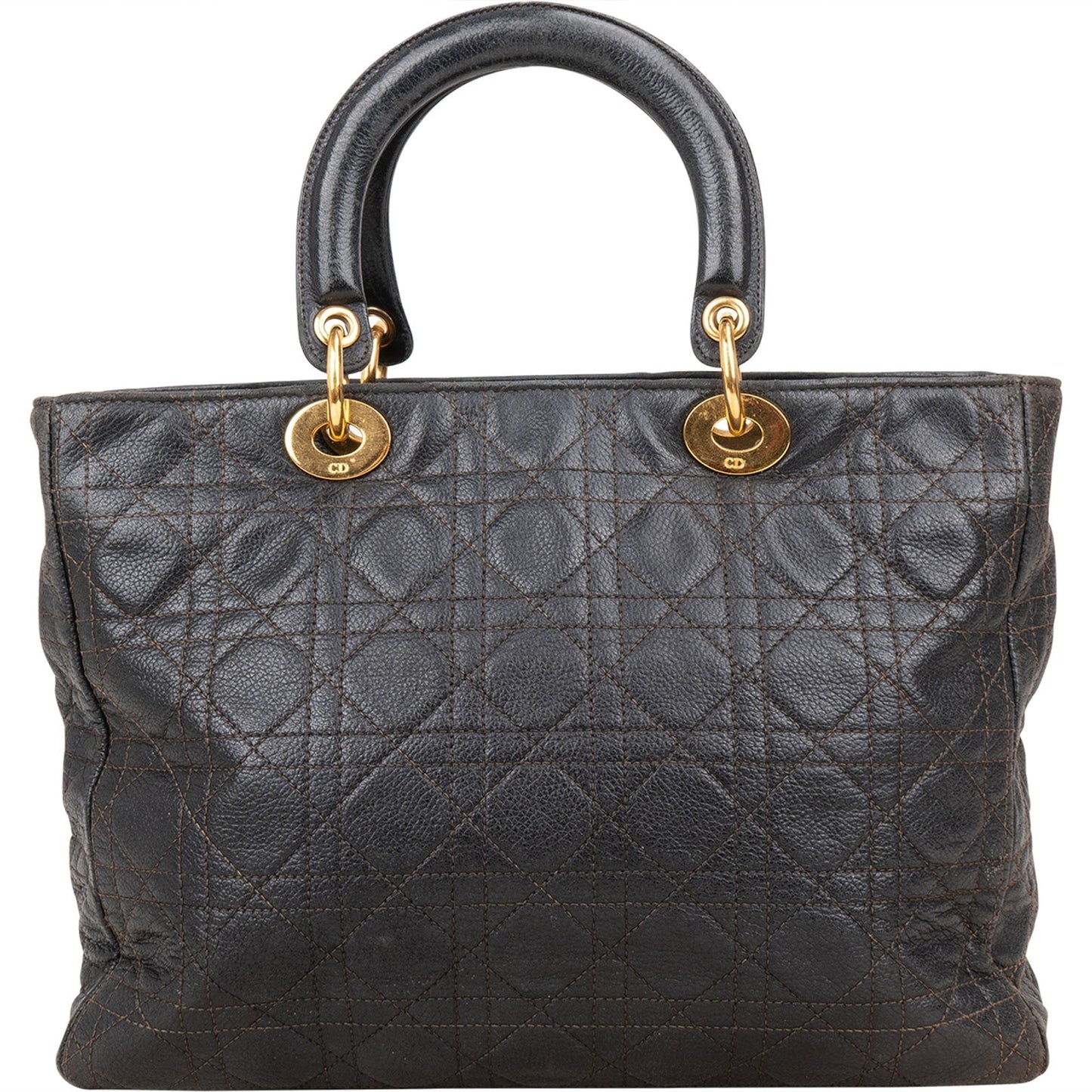Christian Dior Quilted Caviar Leather Lady Dior Handbag