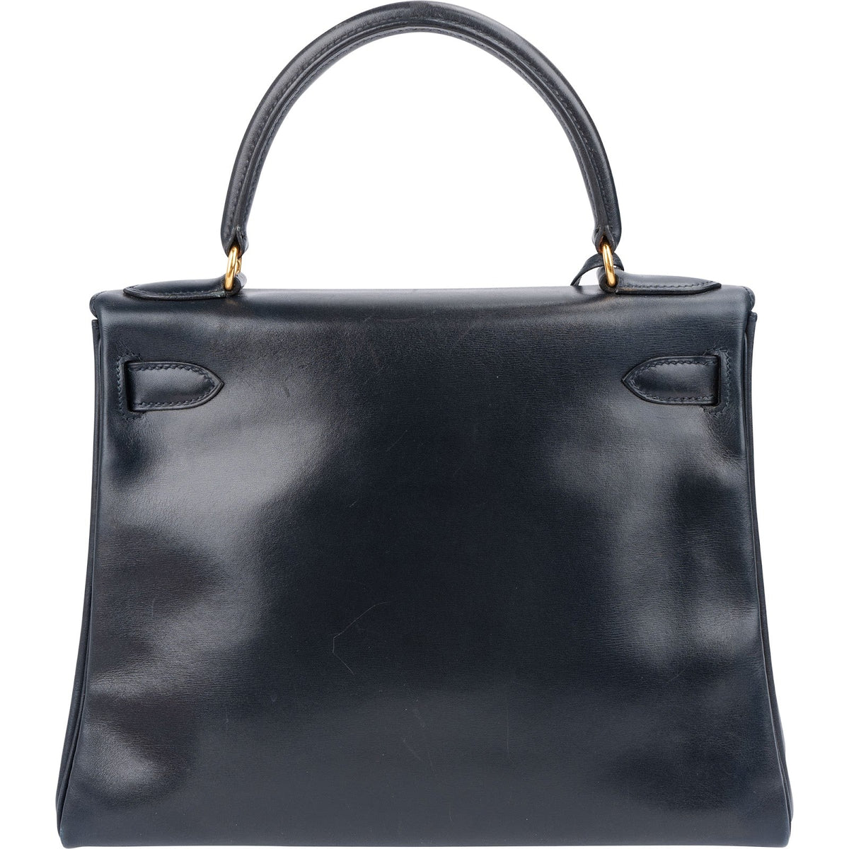Hermès Blue Boxcalf Leather Kelly 28 Handbag