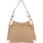 Gucci Monogram GG Horsebit Hobo Shoulder Bag