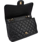 Chanel Quilted Caviar Leather Jumbo Single Flap Crossbody Bag