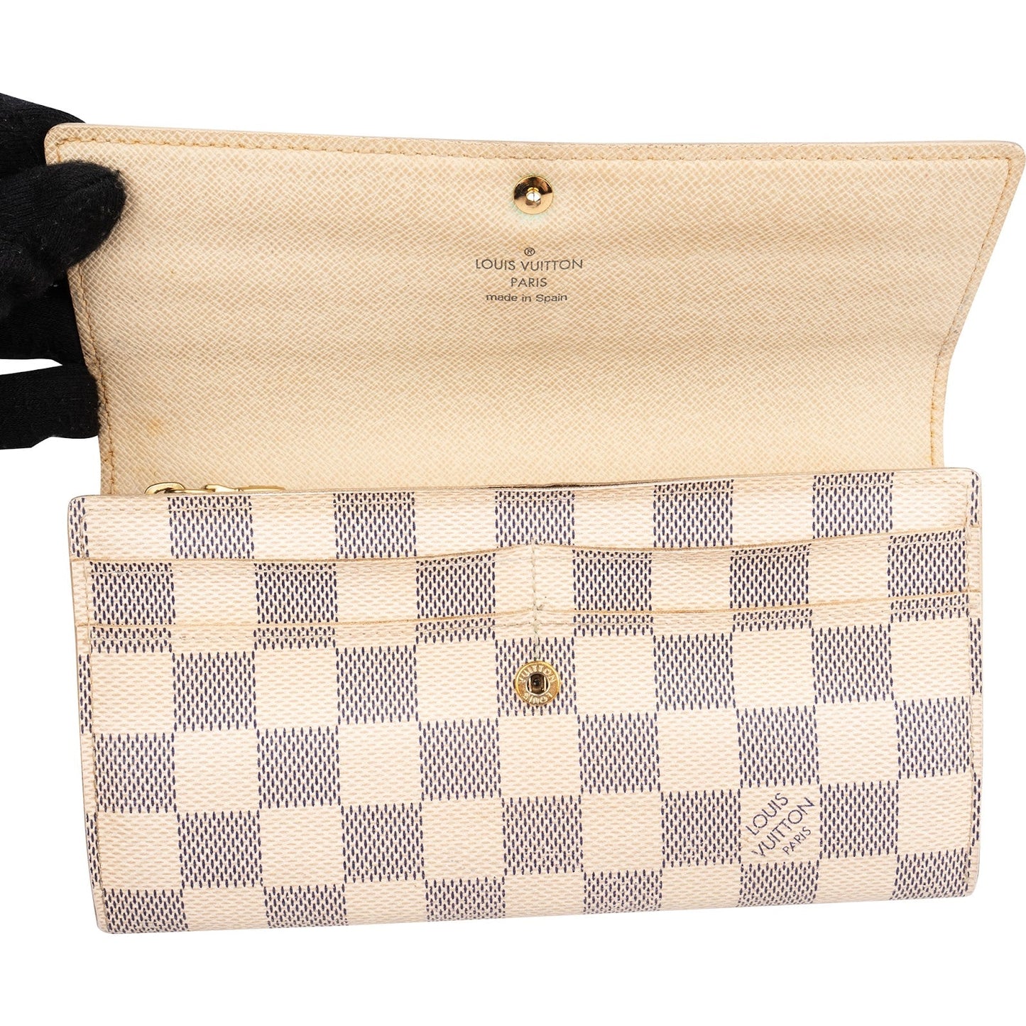 Louis Vuitton Monogram Damier Azur Sarah Wallet