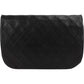 Chanel Quilted Lambskin Half Moon 24K Gold Double Flap Shoulder Bag
