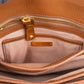 Miu Miu Brown Grained Leather Studded Bow Shoulder Bag