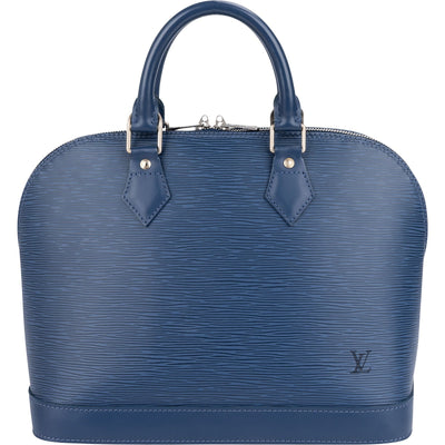 Louis Vuitton Epi Alma PM Handtasche in Blau