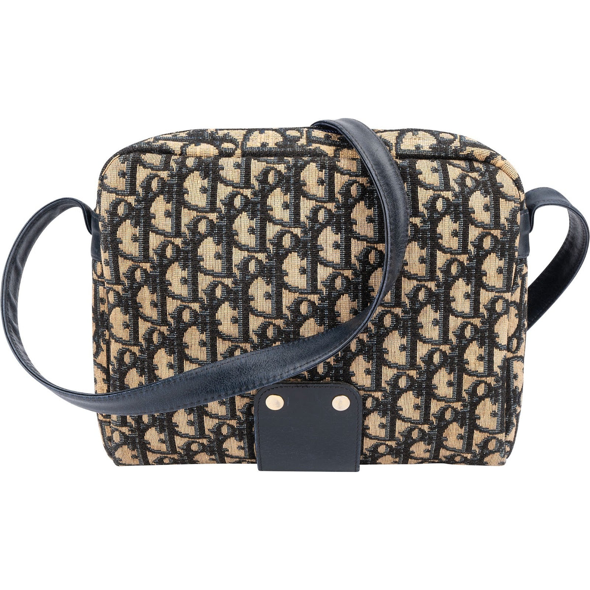 Christian Dior Trotter Monogram Canvas Upside Down Shoulder Bag