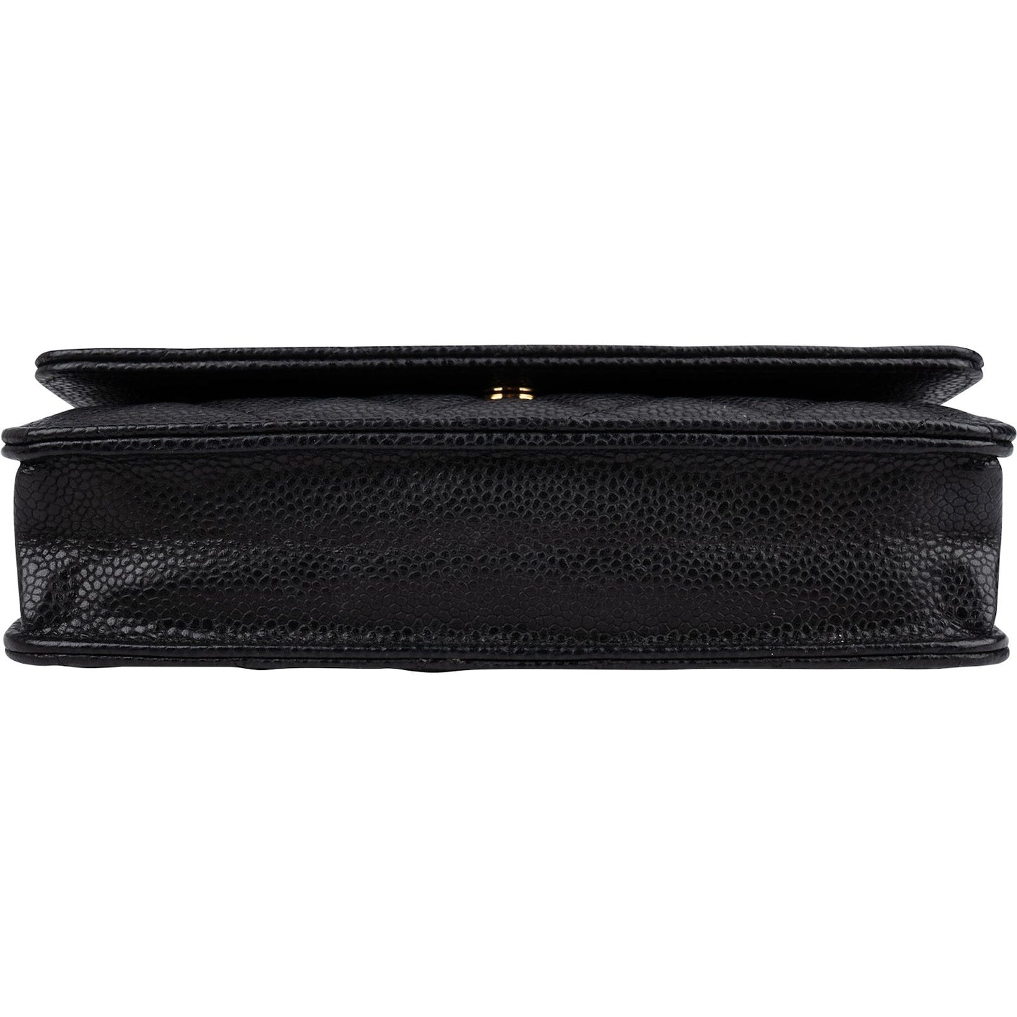 Chanel Quilted Caviar Leather Wallet On Chain Crossbody Bag