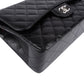 Chanel Quilted Caviar Leather Palladium Jumbo Double Flap Crossbody Bag