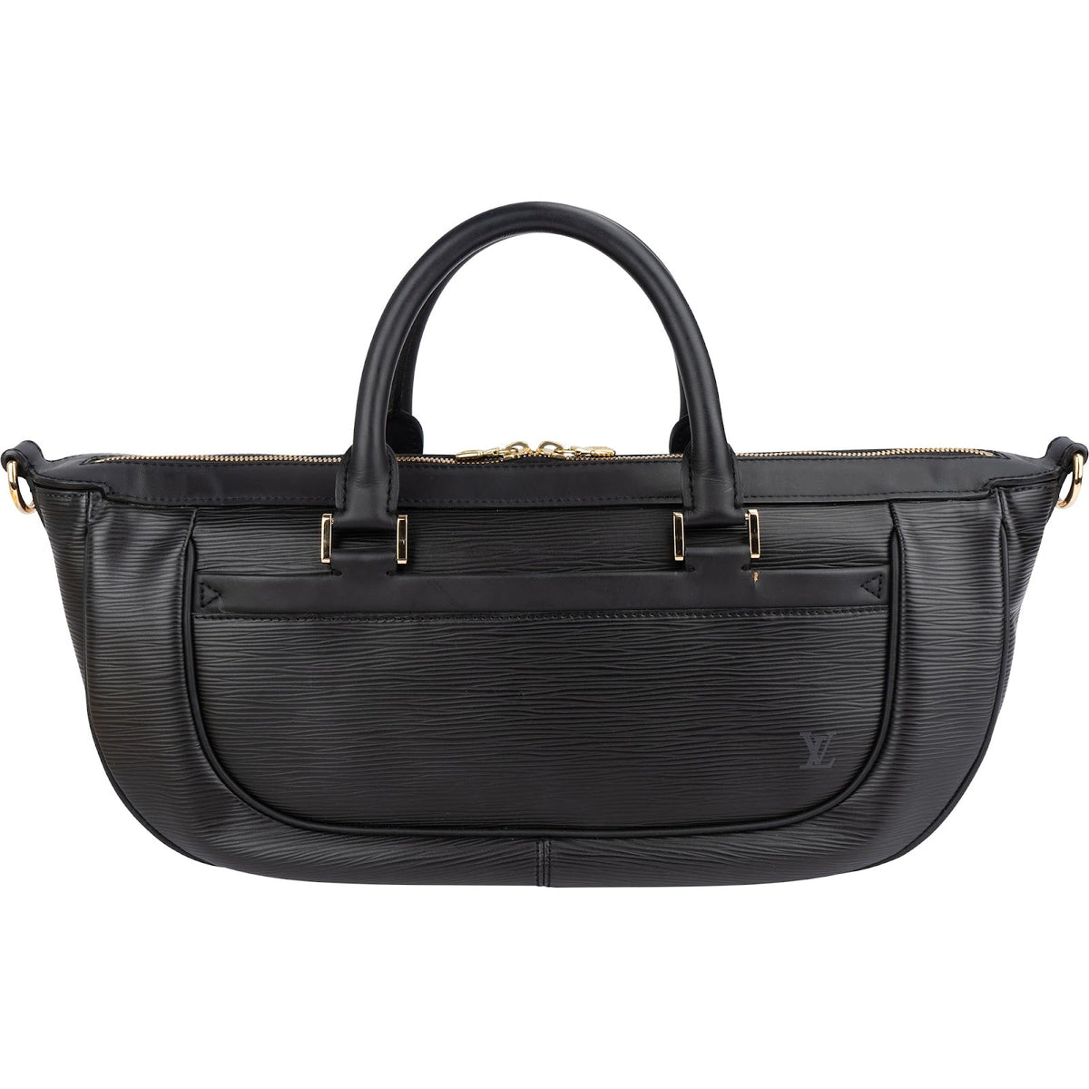 Louis Vuitton Noir Epi Leather Dhanura MM Handbag