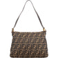 Fendi Monogram FF Zucca Canvas Baguette Mamma Hobo Shoulder Bag