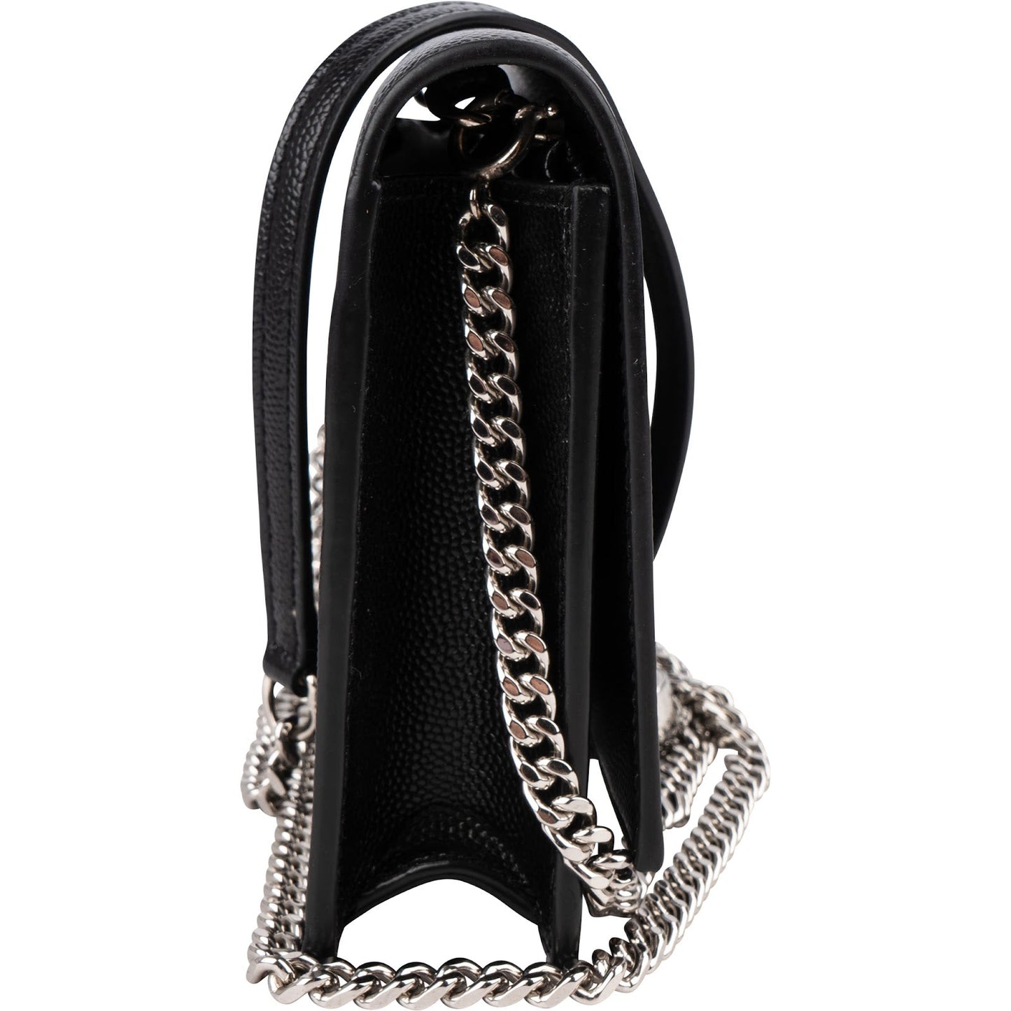 Saint Laurent Grain de Poudre Kate Tassel Wallet On Chain Crossbody Bag