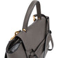 Celine Grey Leather Grained Calfskin Belt Handbag
