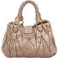 Miu Miu Vitello Lux Quilted Leather City Handbag