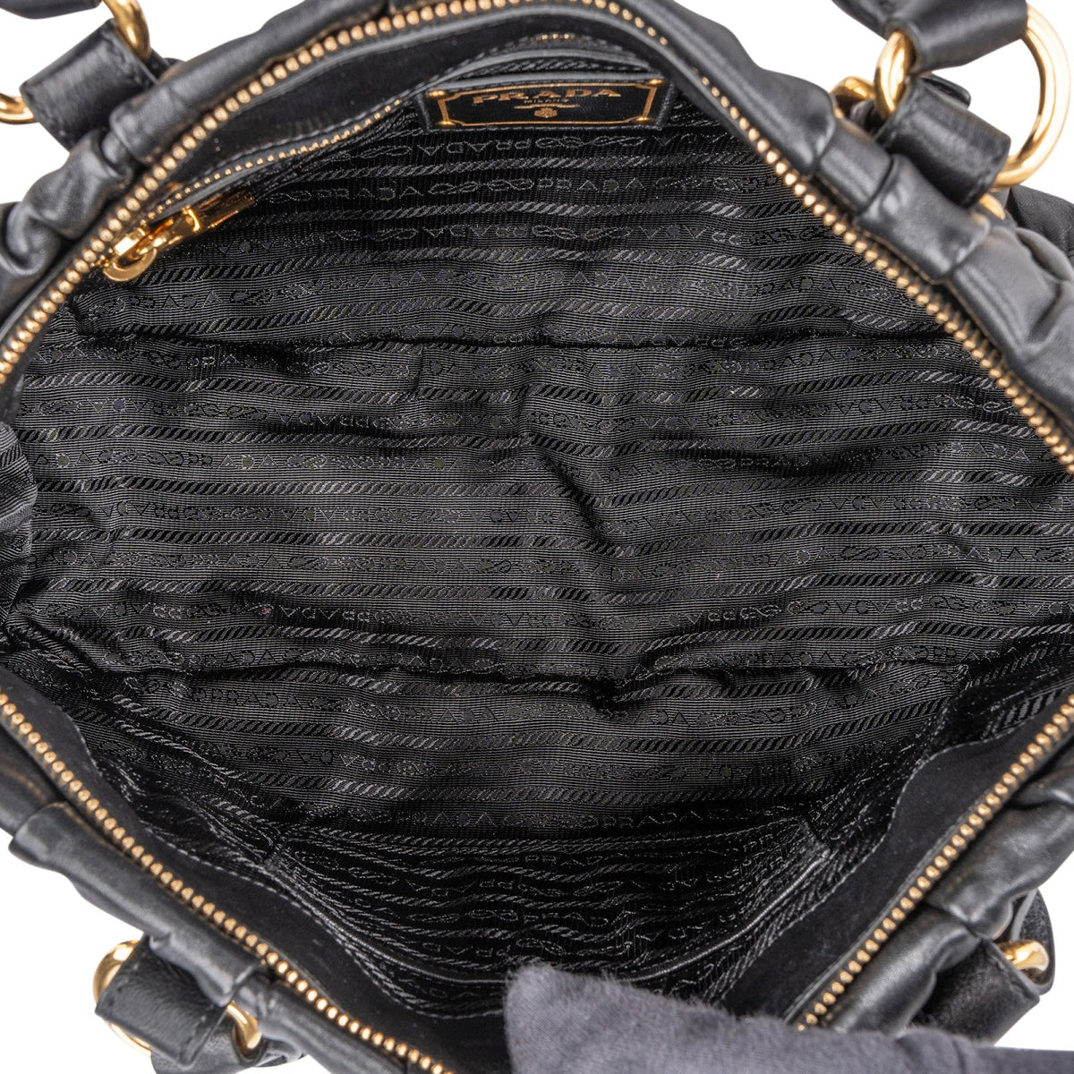 Prada Nappa Leather Gaufre Satchel Handbag